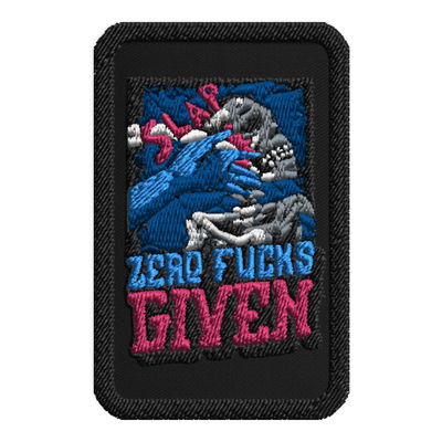 Zero Fucks Given embroidered patches