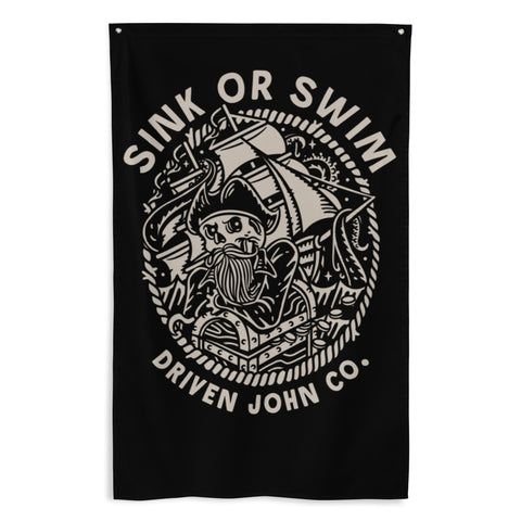 Sink or Swim Pirate Edition Flag