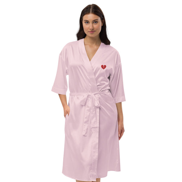 Broken Heart Satin Robe