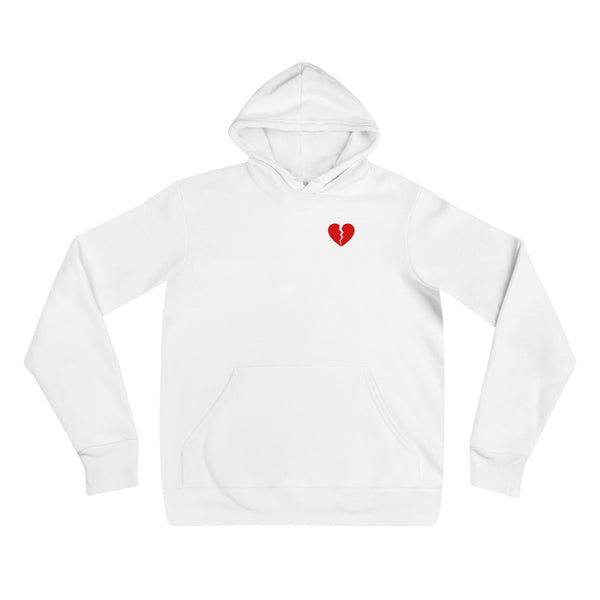 Broken Heart Embroidery Pullover Hoodie