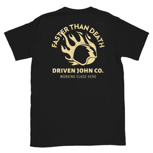 Faster Than Death Gold Tee